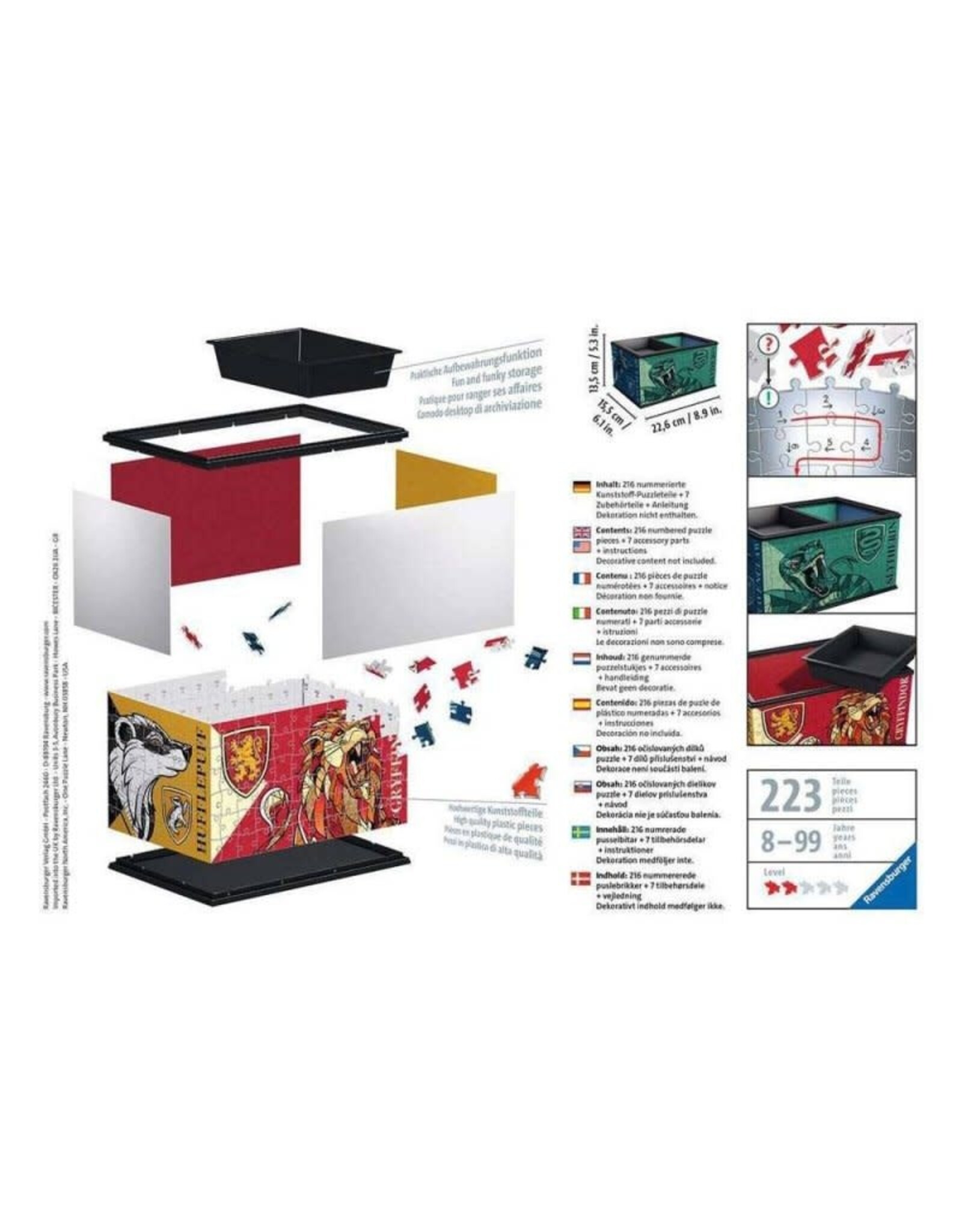 Ravensburger Ravensburger 3D Puzzel 112586 Opbergdoos Harry Potter - 223 Stukjes