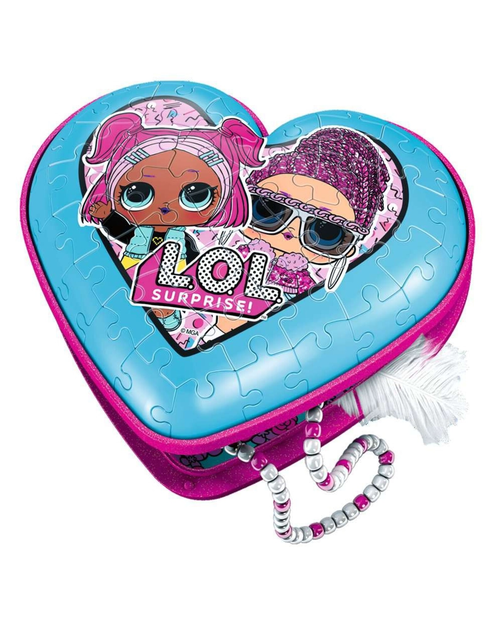 Ravensburger Ravensburger 3D Puzzel 112333 Hartendoosje L.O.L. Surprise - 54 Stukjes