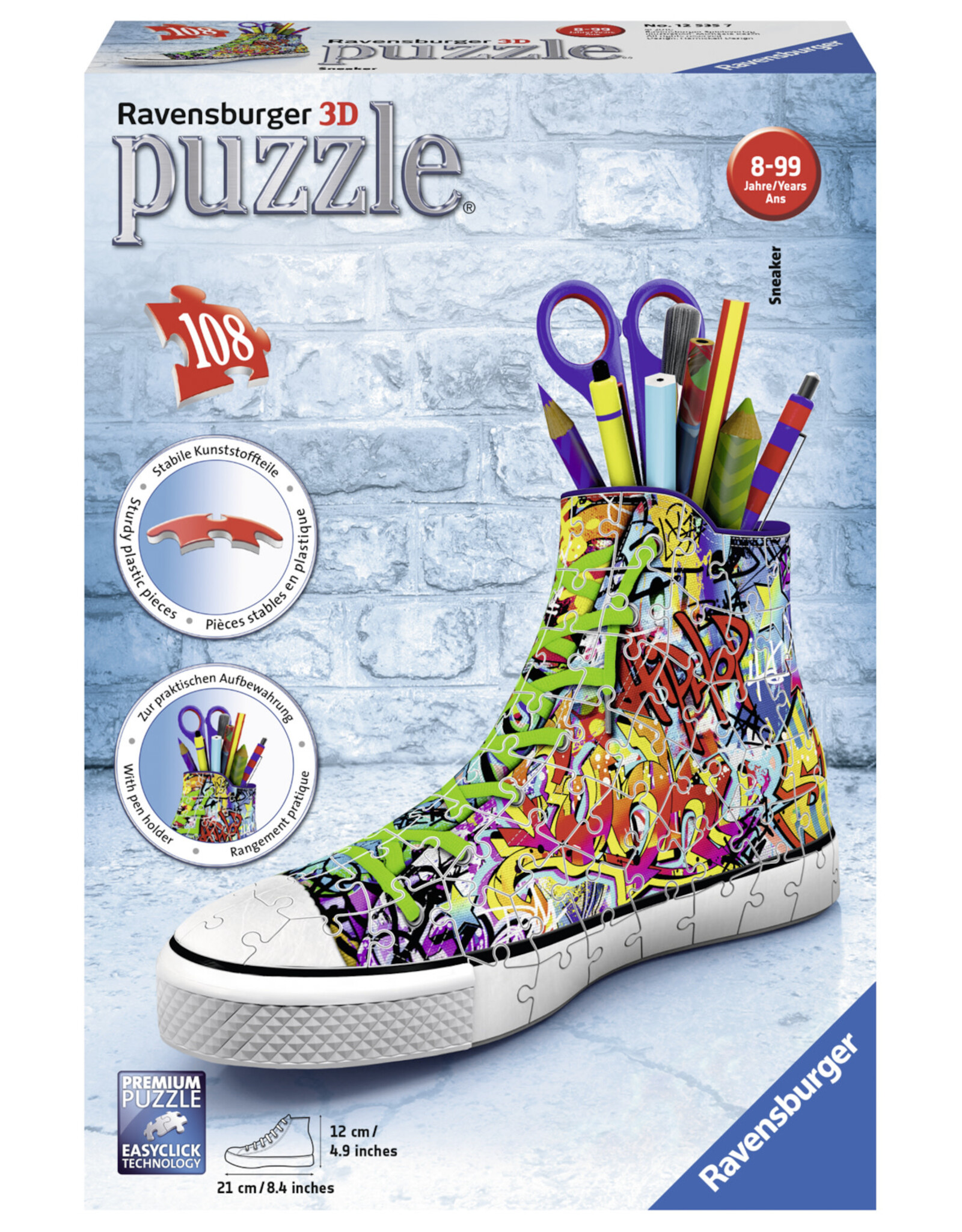 Ravensburger Ravensburger 3D Puzzel 125357 Sneaker Grafitti (108 Stukjes)