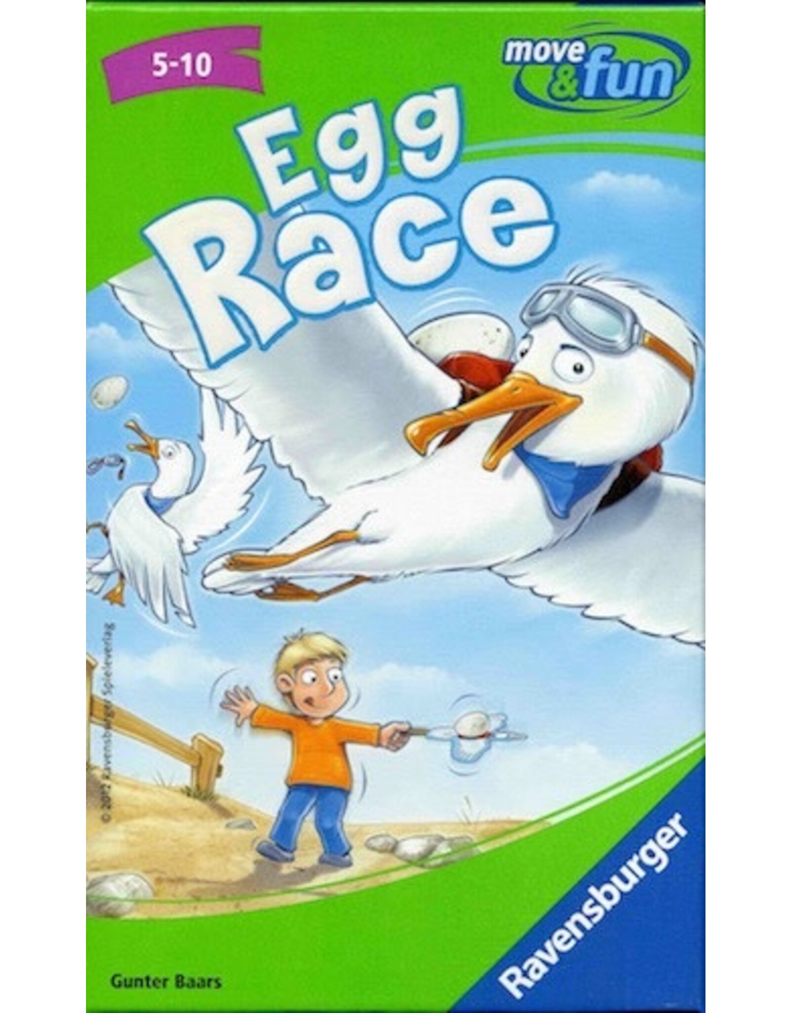 Ravensburger Ravensburger 233434 Move & Fun Egg Race - Pocketspel