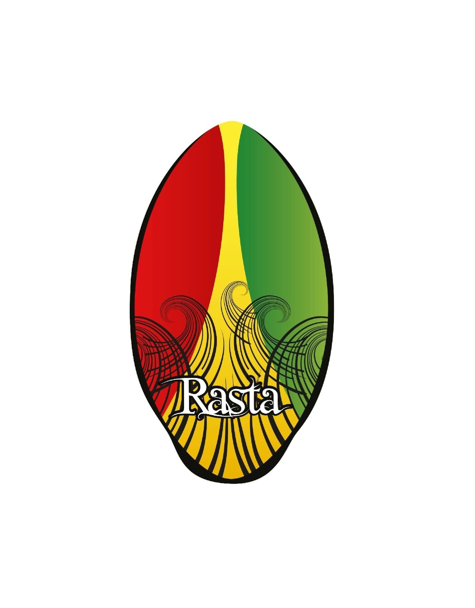 Skimboard Hout ca. 100cm Rasta