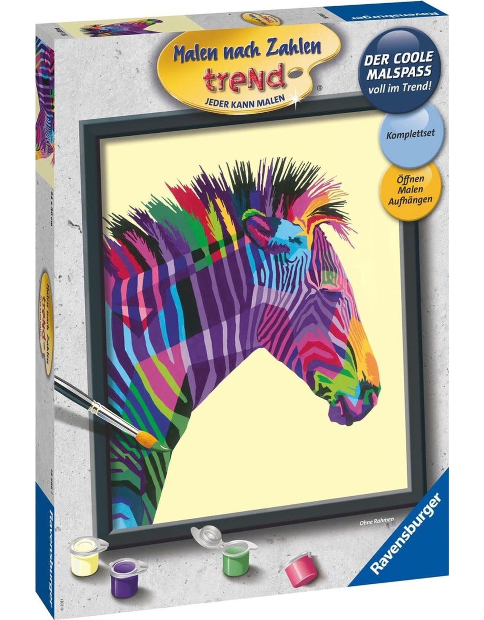 Ravensburger Ravensburger Schilderen op Nummer 289882 Bonte Zebra
