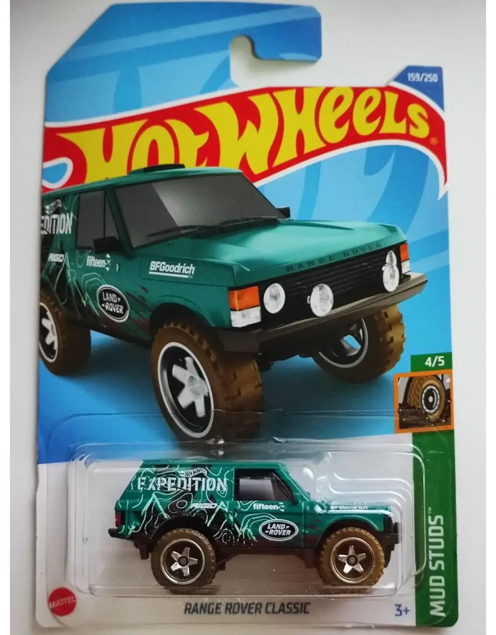 Hot Wheels Hot Wheels Range Rover Classic 159/250 Mud Studs 4/5