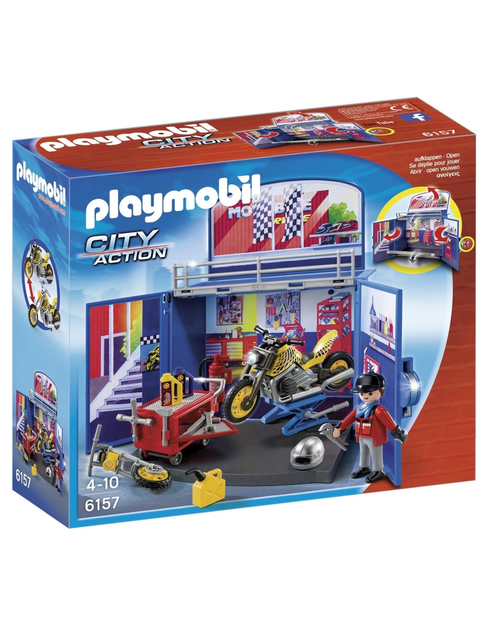 Playmobil Playmobil City Action 6157 Speelbox "Motorwerkplaats"