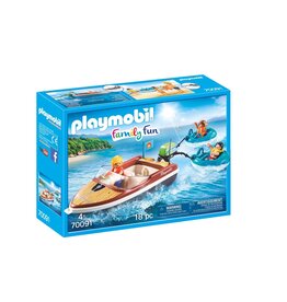 Playmobil Playmobil Family Fun 70091 Motorboot met Funtubes