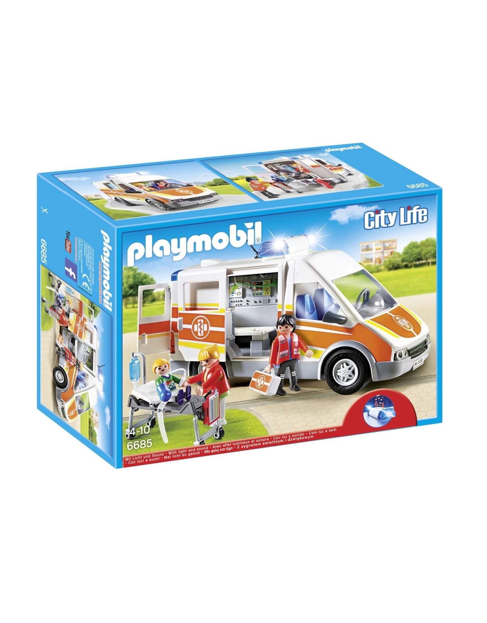 Playmobil Playmobil City Life 6685 Ziekenwagen met Licht en Geluid