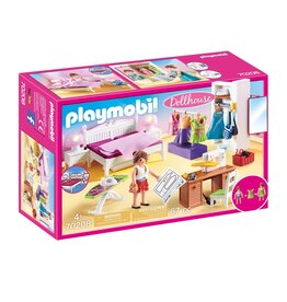 Playmobil Playmobil Dollhouse 70208 Slaapkamer met Mode Ontwerphoek
