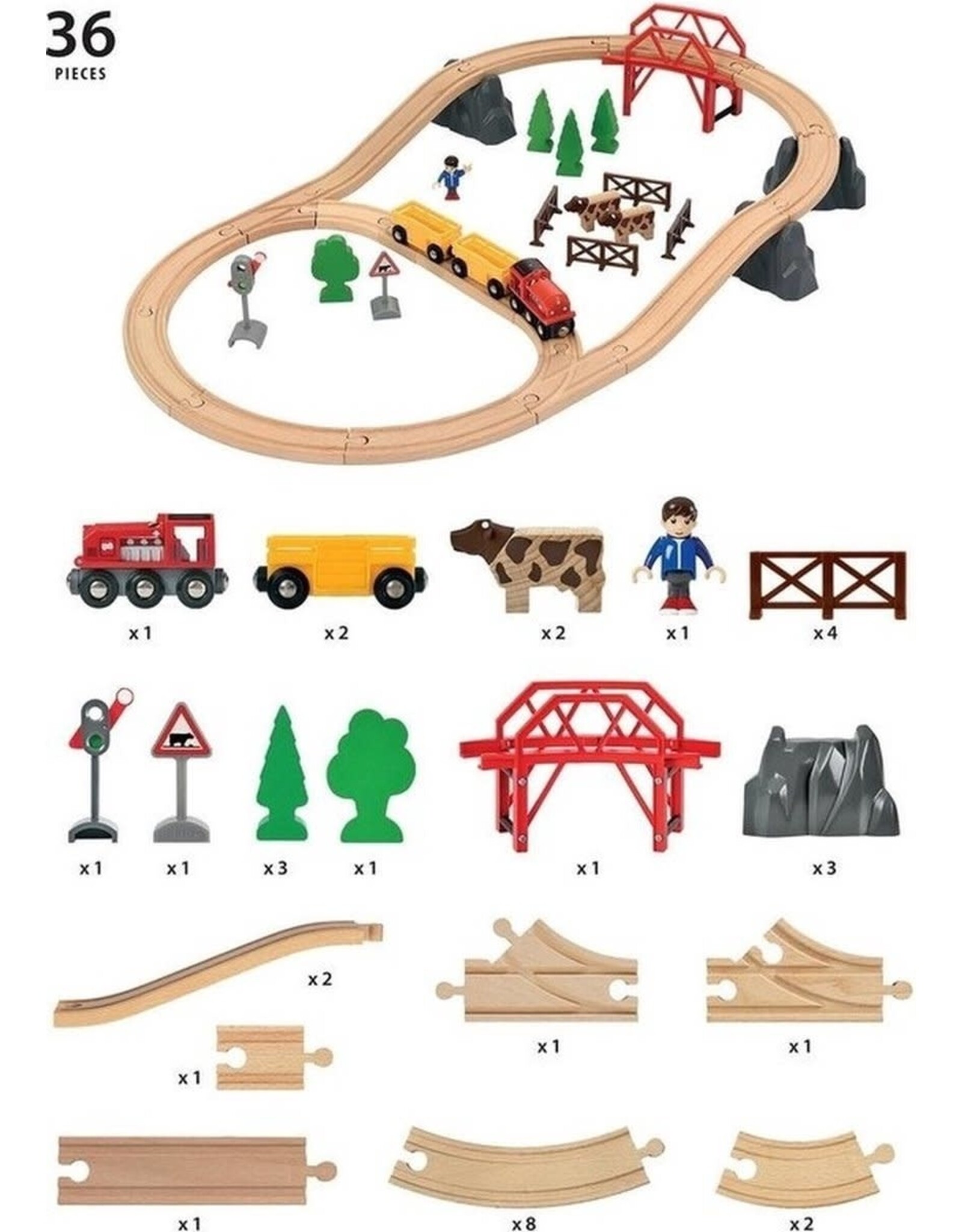 Brio Brio World 33909 Countryside Hill Set