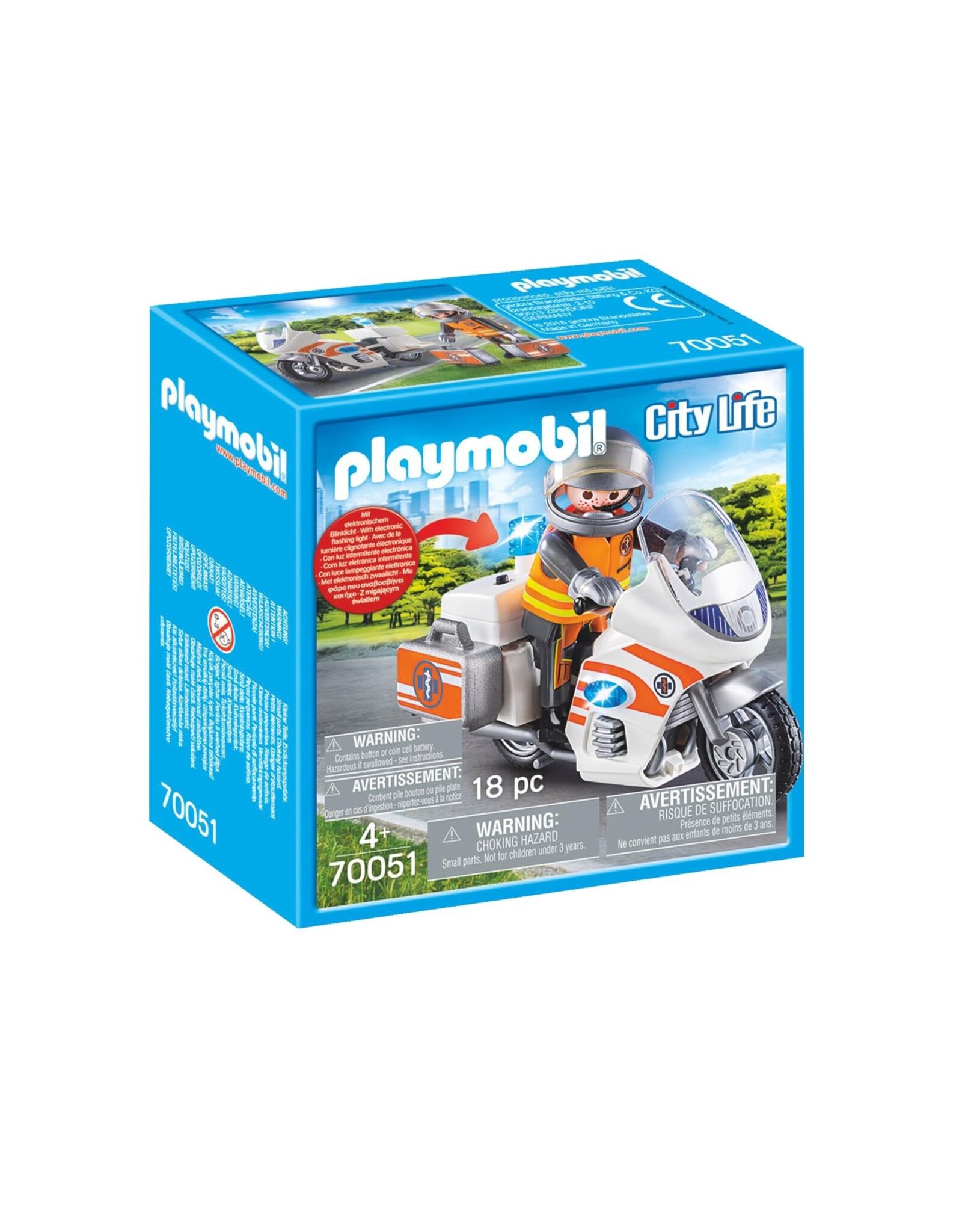 Playmobil Playmobil City Life 70051 Spoedarts op Moto