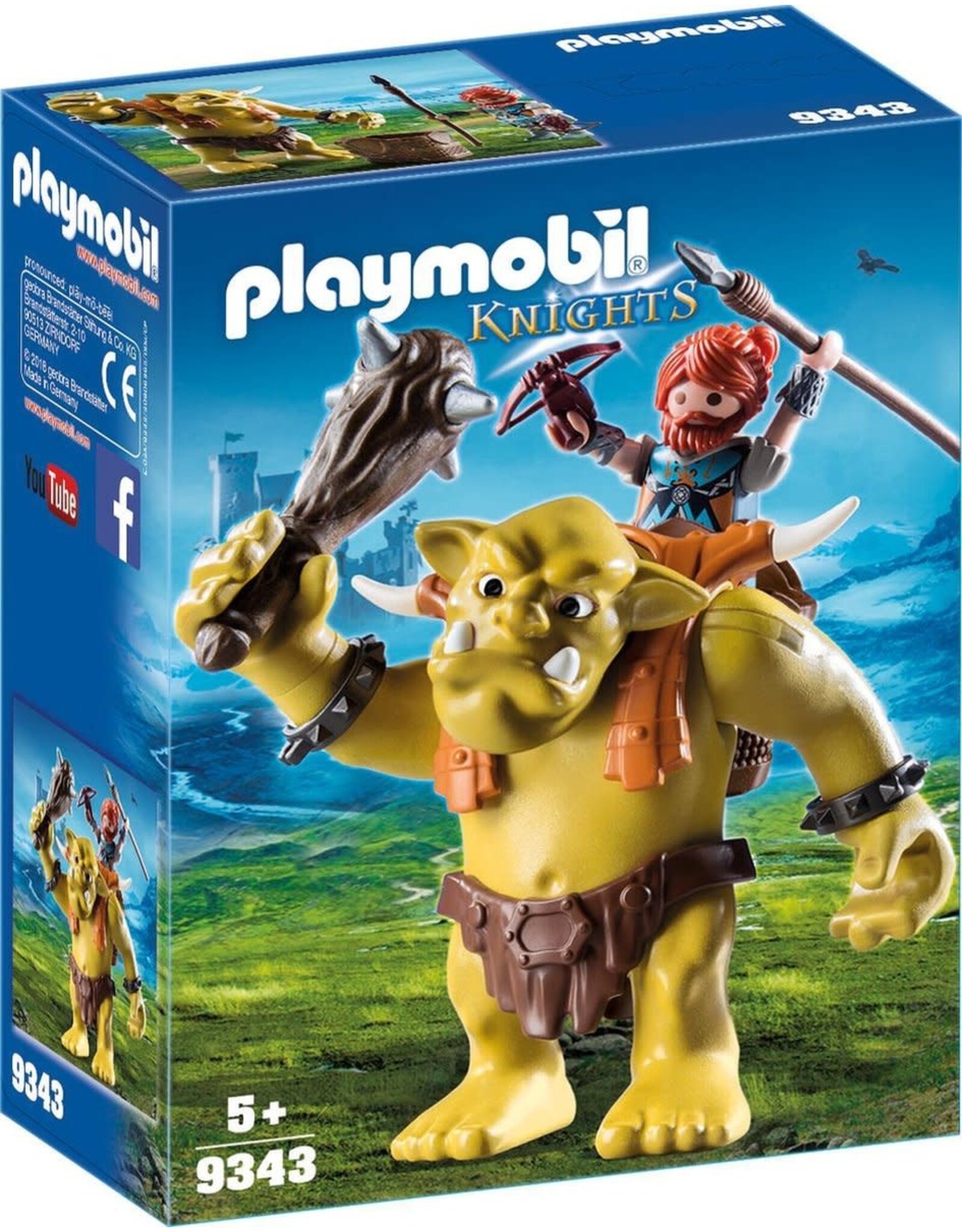 Playmobil Playmobil Knights 9343 Reuzentrol met Soldatendwerg