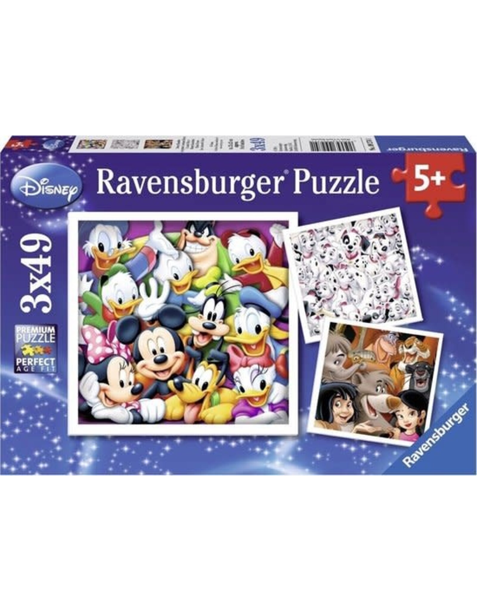 Ravensburger Ravensburger Puzzel 092741 Disney Klassiekers (3X49 stukjes)