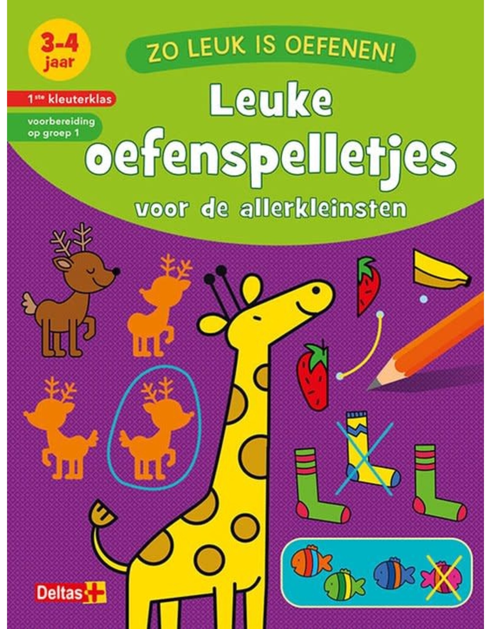 Uitgeverij Deltas Zo Leuk Is Oefenen! Leuke Oefenspelletjes (3-4 J.)