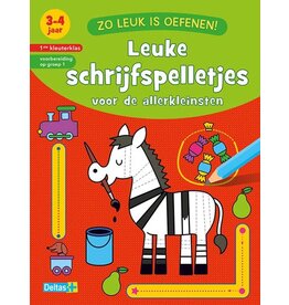 Uitgeverij Deltas Zo Leuk Is Oefenen! Leuke Schrijfspelletjes (3-4 J.)