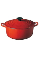 LeCreuset Le Creuset Gietijzeren Ronde Braadpan, Kersenrood (24cm, 4.2l)