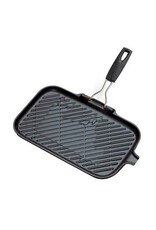 LeCreuset Le Creuset Gietijzeren Rechthoekige Grill, Mat Zwart (36cm)