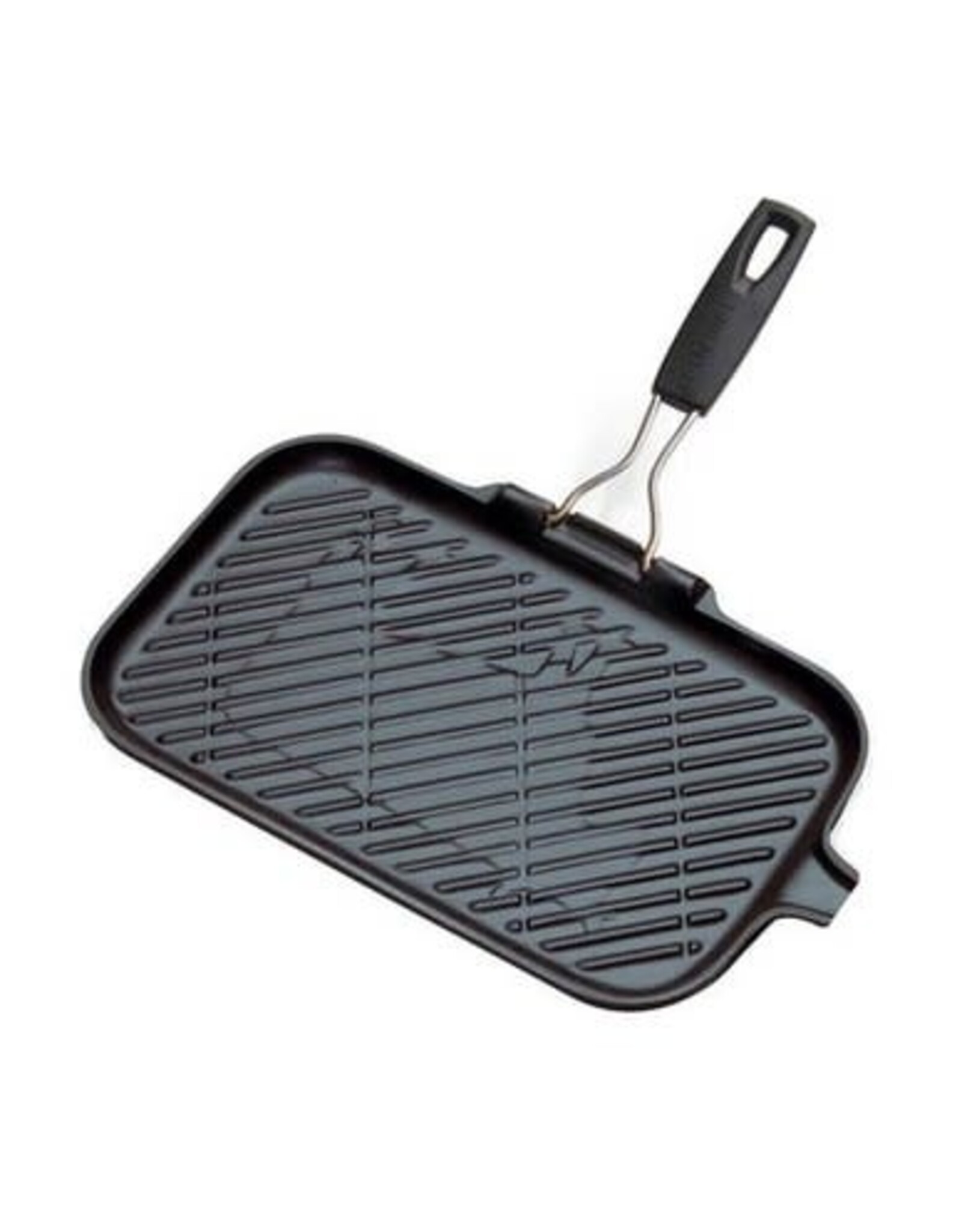 LeCreuset Le Creuset Gietijzeren Rechthoekige Grill, Mat Zwart (36cm)