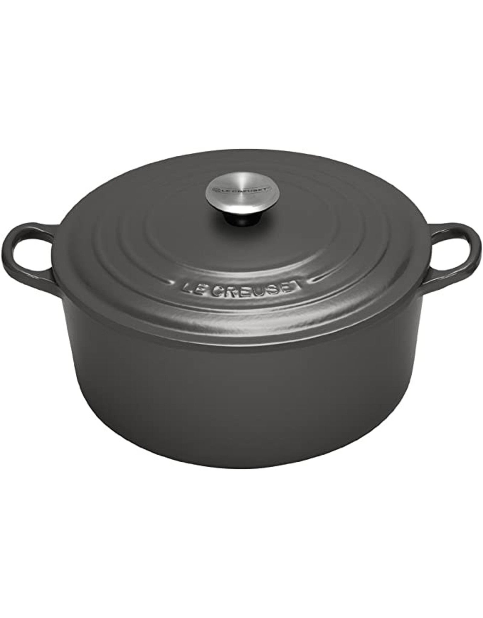 LeCreuset Le Creuset Gietijzeren Ronde Braadpan, Grijs (20cm, 2.4l)