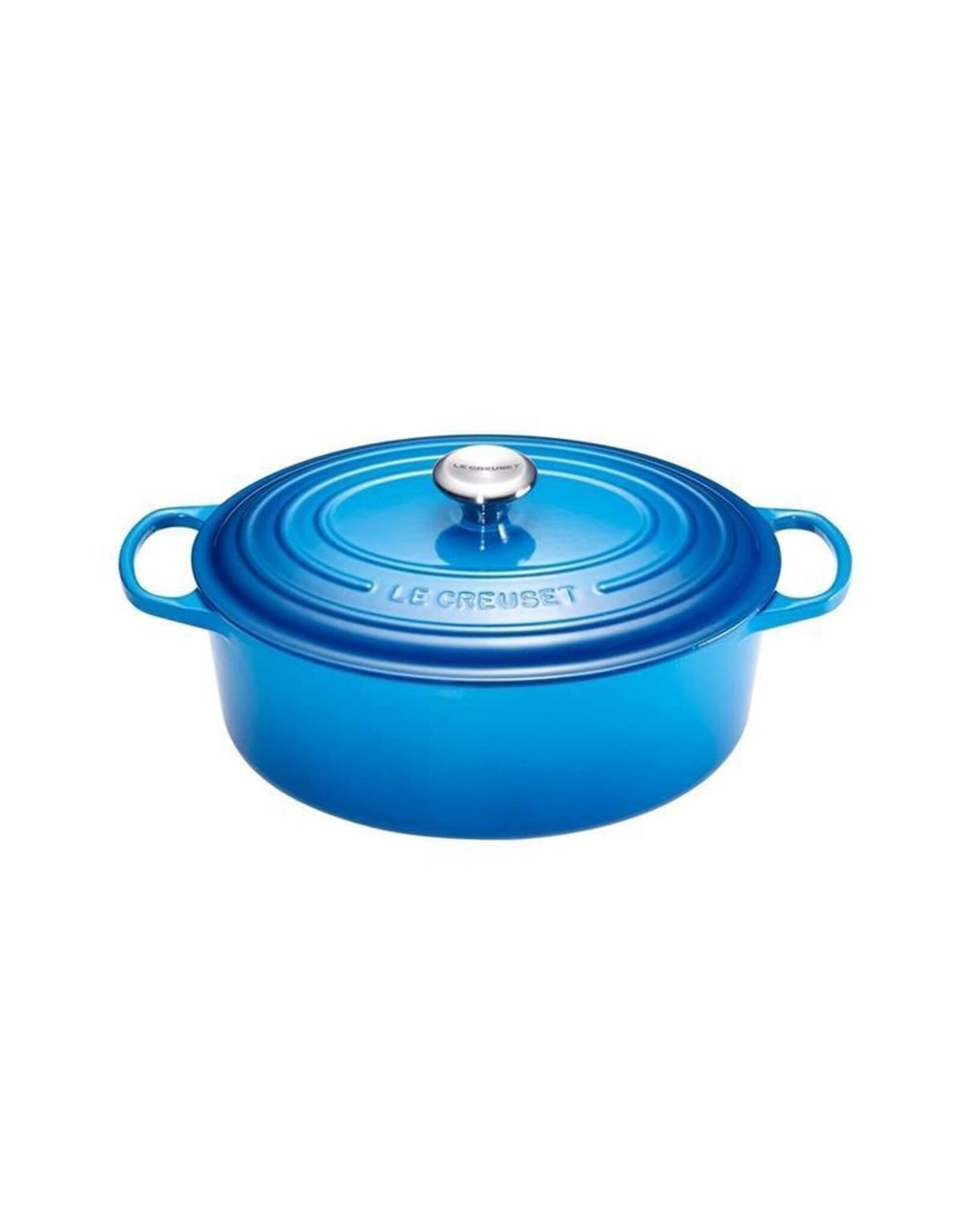 LeCreuset Le Creuset Gietijzeren Ovale Braadpan, Marseilleblauw (27cm,  4.1l)