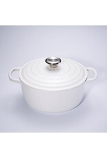 LeCreuset Le Creuset Gietijzeren Ronde Braadpan, Katoen Mat (26cm, 5.3l)