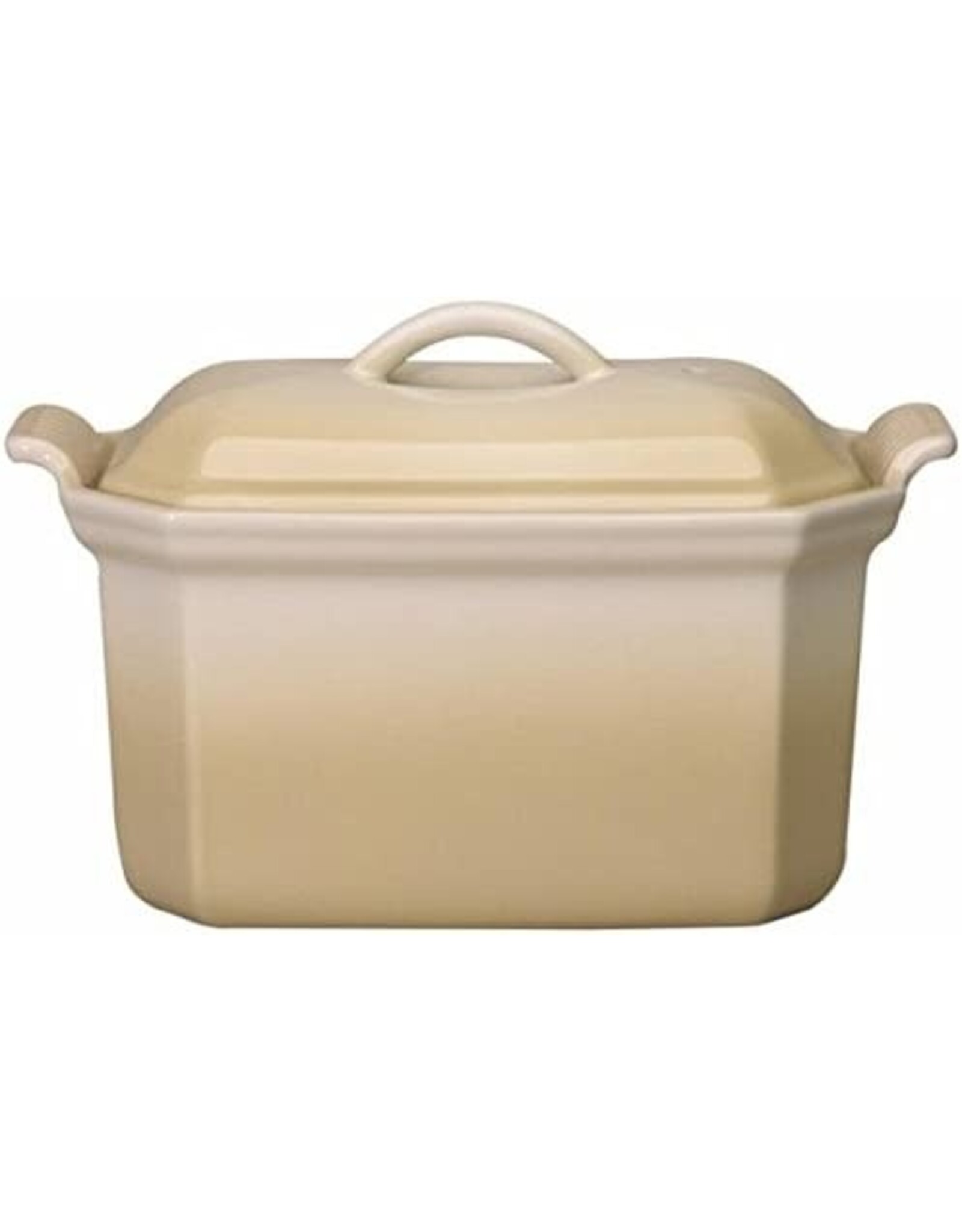LeCreuset Le Creuset Aardewerken "Foie Gras" Terrine met Pers, Beige (21cm, 0.8l)