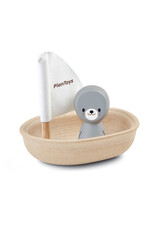 Plan Toys Plan Toys Sailing Boat Seal - Zeilboot Zeehond