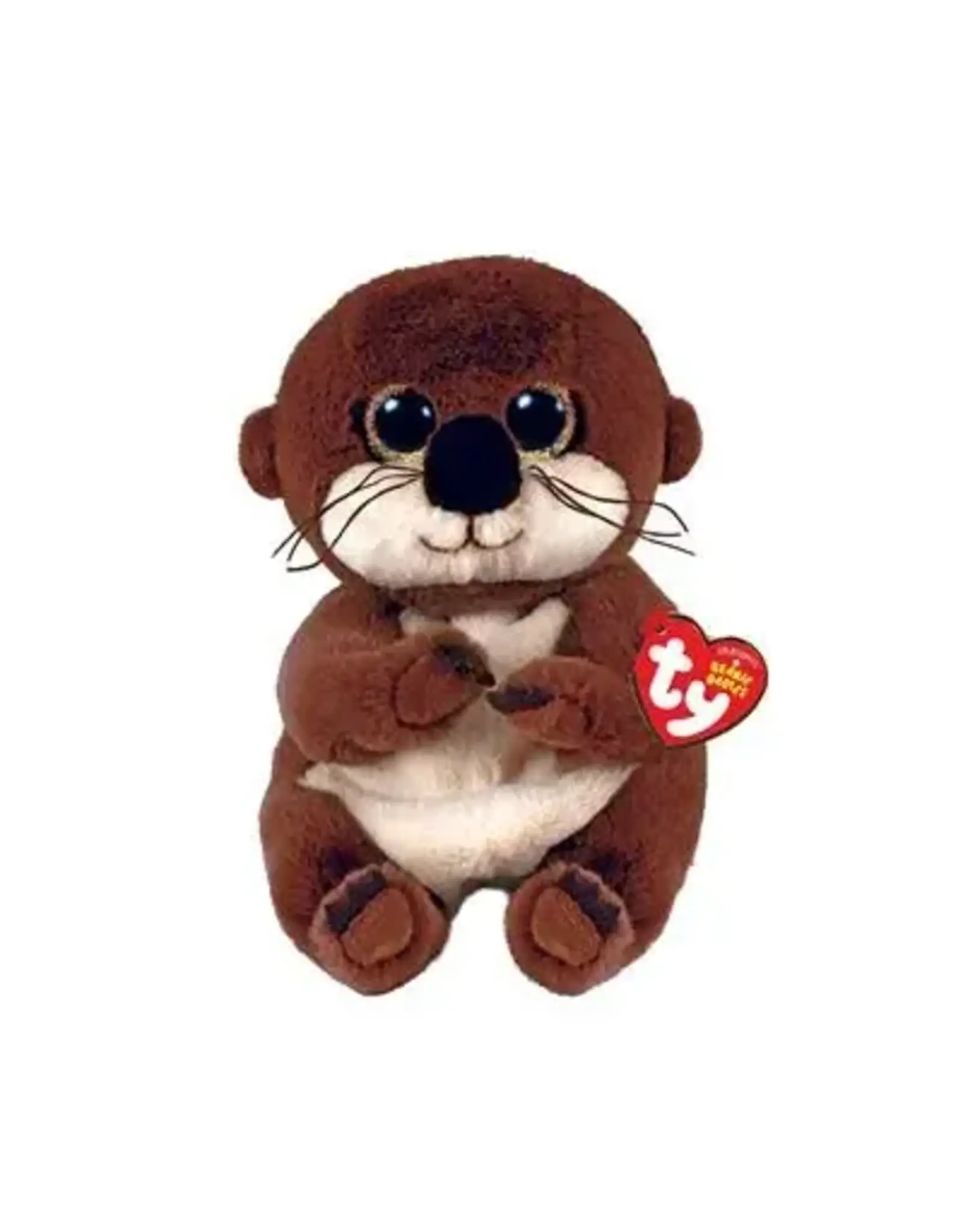 Ty Ty Beanie Babies Mitch de bruine Otter 15cm