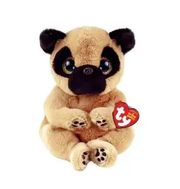 Ty Ty Beanie Babies Izzy de zandkleurige Mopshond 15cm