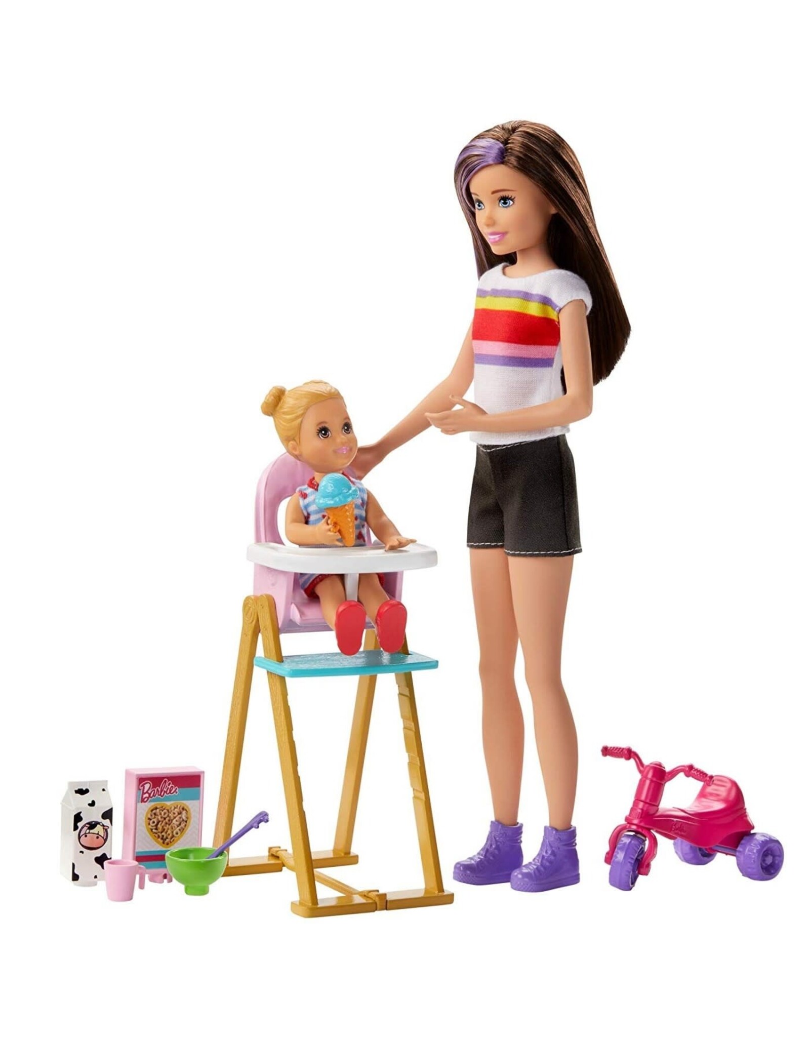 Mattel Barbie Tienerpop Skipper's Babysitter met Toebehoren