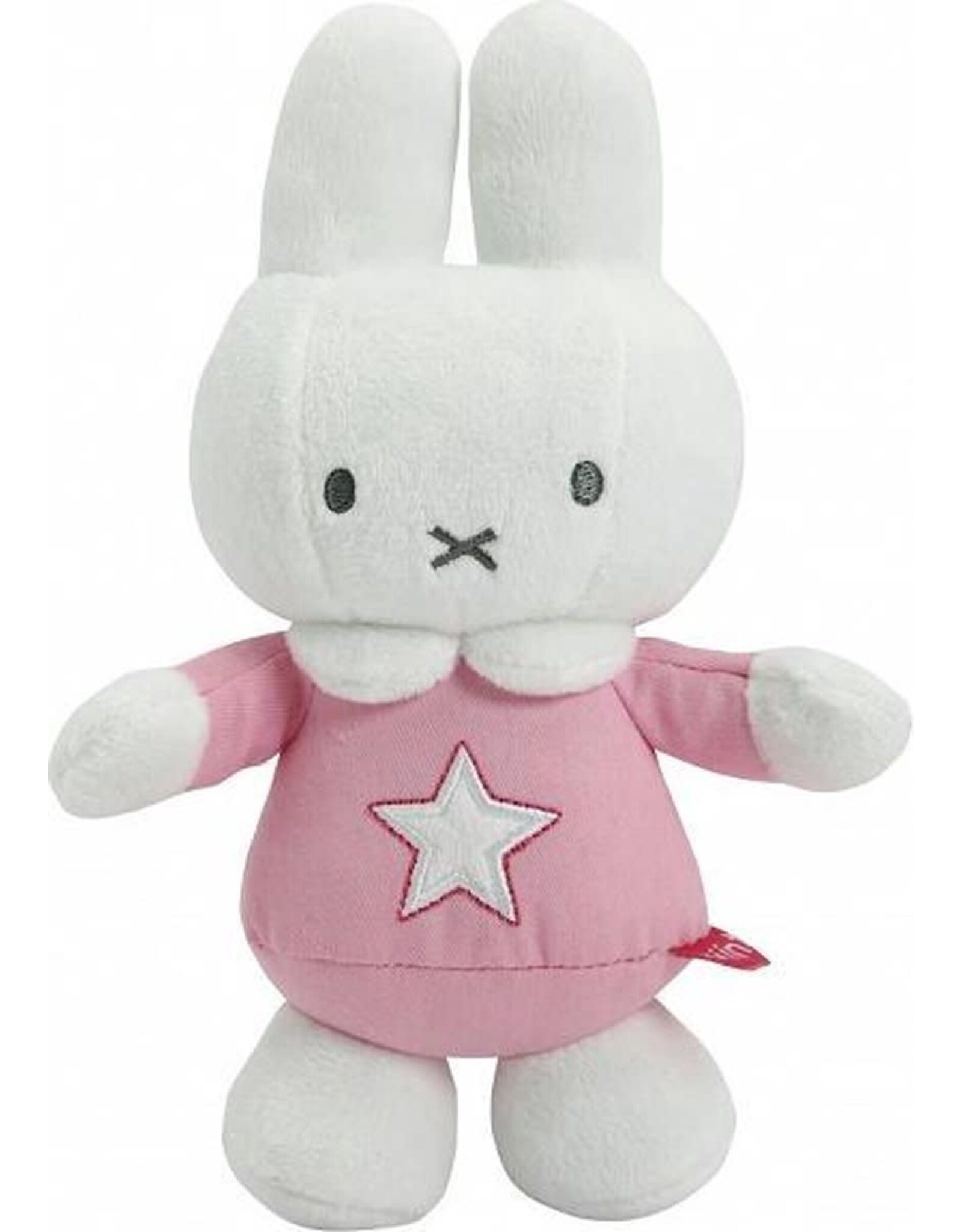 Tiamo Nijntje Pink Denim  Knuffelrammelaar 18cm