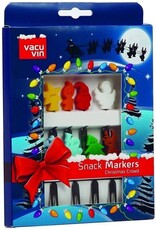 VacuVin VacuVin 8 Snack Markers -Christmas Crowd