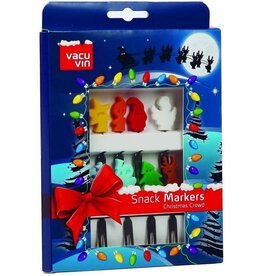 VacuVin VacuVin 8 Snack Markers -Christmas Crowd