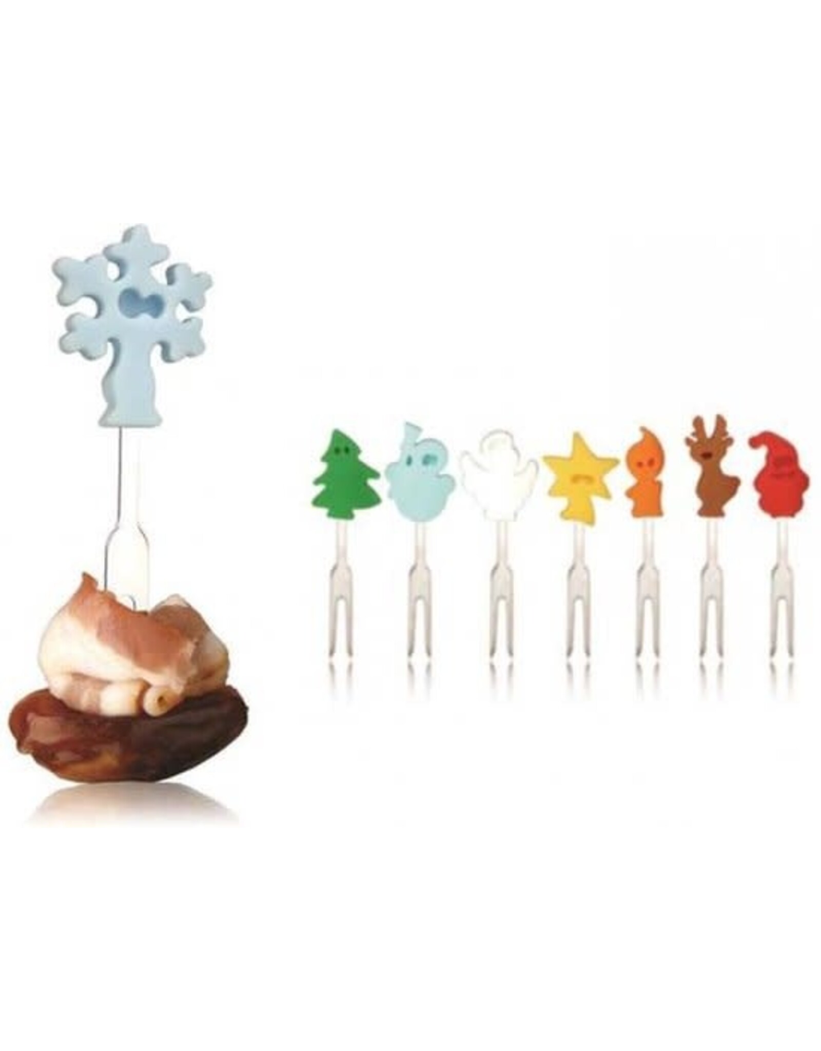 VacuVin VacuVin 8 Snack Markers -Christmas Crowd