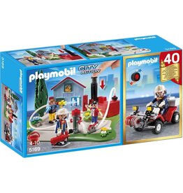 Playmobil Playmobil City Action 5169 Jubileum Compact Set Brandweerinterventie met Quad
