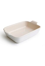 LeCreuset Le Creuset Aardewerken Rechthoekige Ovenschaal, Katoen Mat (32cm, 3.85l)