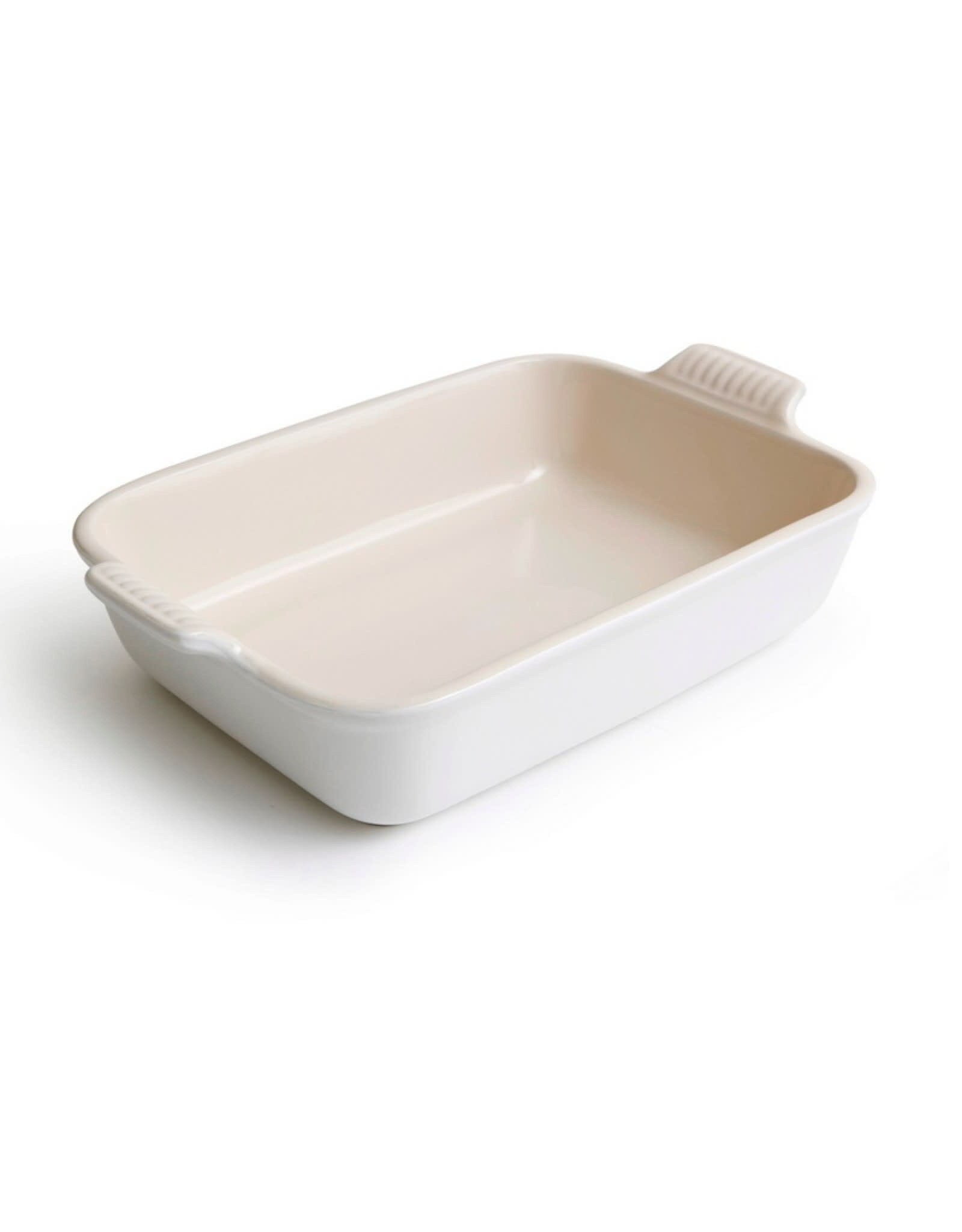 LeCreuset Le Creuset Aardewerken Rechthoekige Ovenschaal, Katoen Mat (32cm, 3.85l)