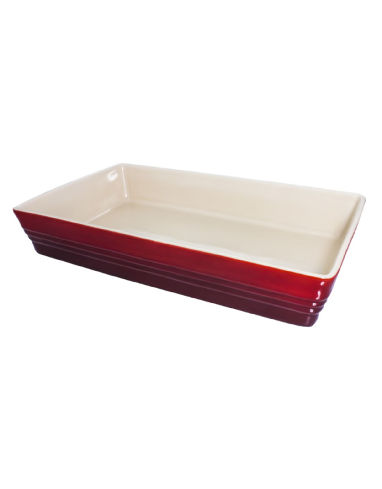 LeCreuset Le Creuset Rechthoekige Stapelbare Schotels, Kersenrood (32x19cm, 2.3l)