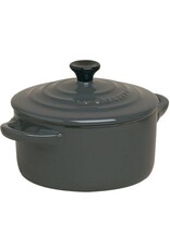 LeCreuset Le Creuset Aardewerken Mini Ronde Braadpan, Grijs (10cm, 0.25l)
