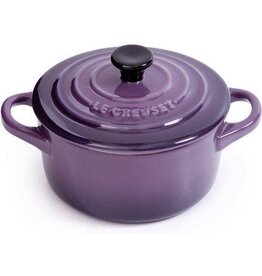 LeCreuset Le Creuset Aardewerken Mini Ronde Braadpan, Cassis (10cm, 0.25l)