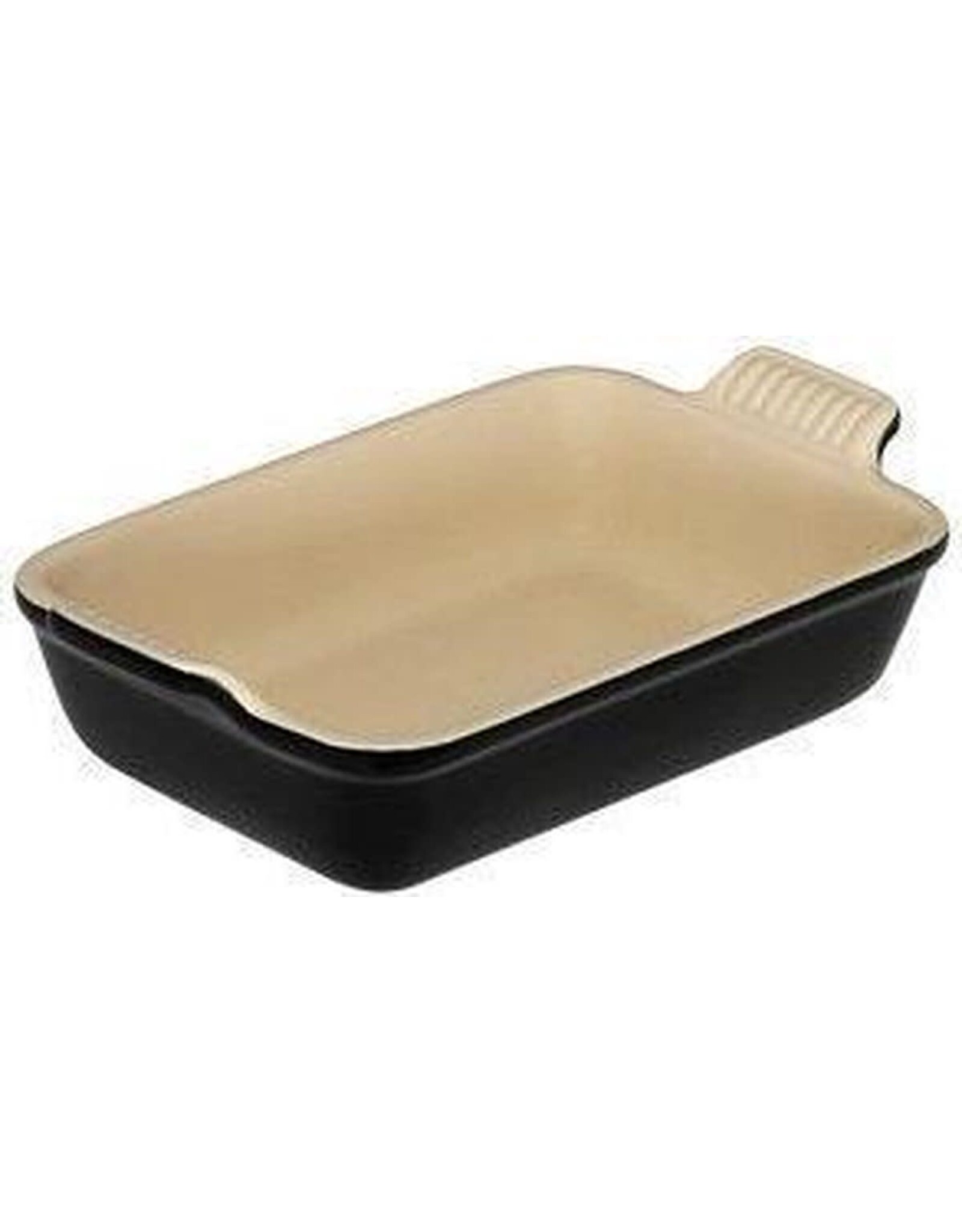 LeCreuset Le Creuset Aardewerken Rechthoekige Ovenschaal,  Ebbenzwart  (19cm, 1.08l)