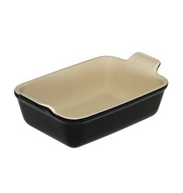 LeCreuset Le Creuset Aardewerken Rechthoekige Ovenschaal, Ebbenzwart (36cm 4,7l)