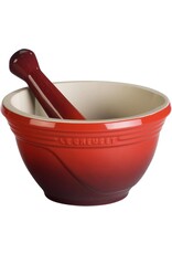 Le Creuset Aardenwerken Vijzel en Stamper, Kersenrood - 0.3L