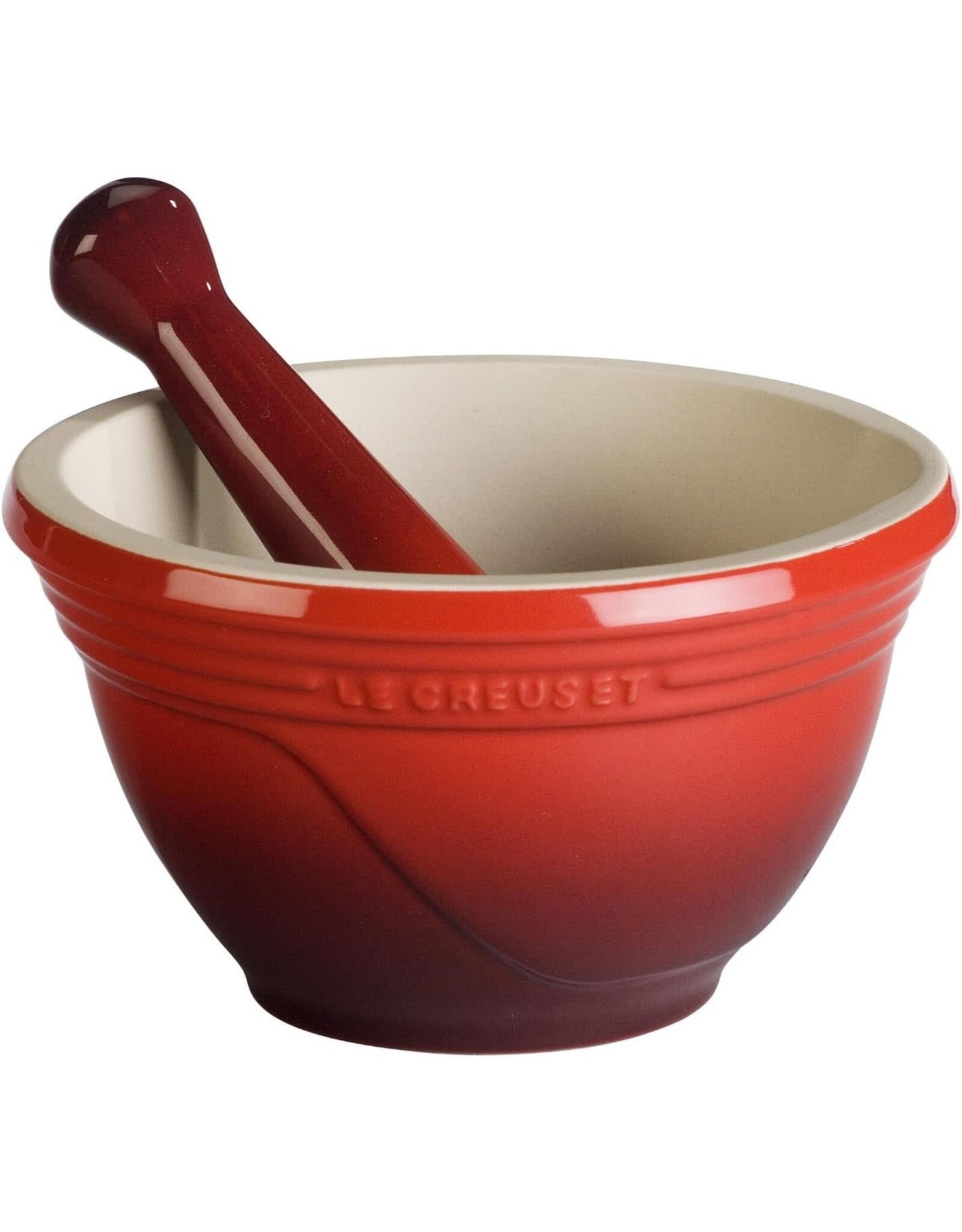 Le Creuset Aardenwerken Vijzel en Stamper, Kersenrood - 0.3L