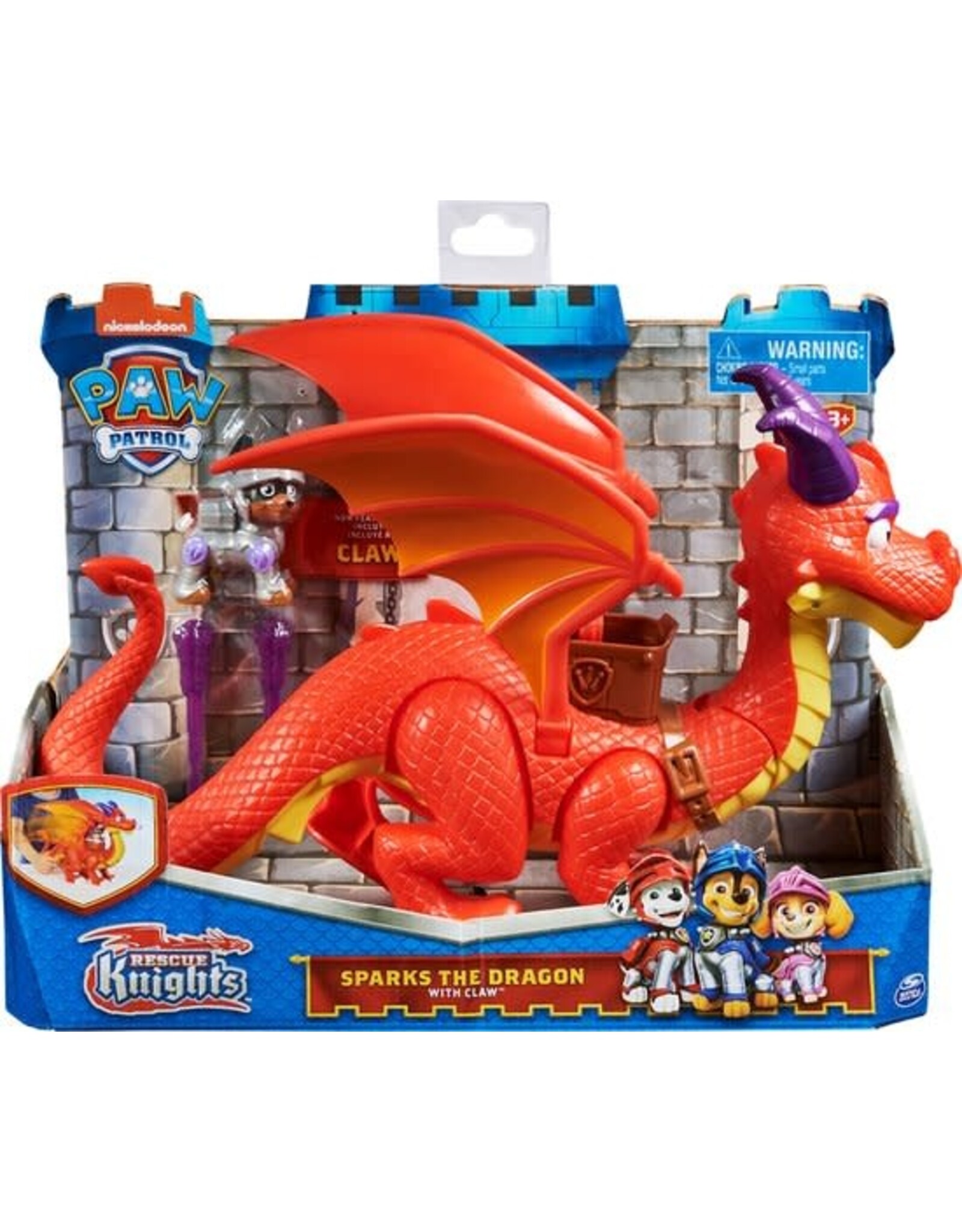 Spin Master Paw Patrol Rescue Knights Sparks Dragon And Claw