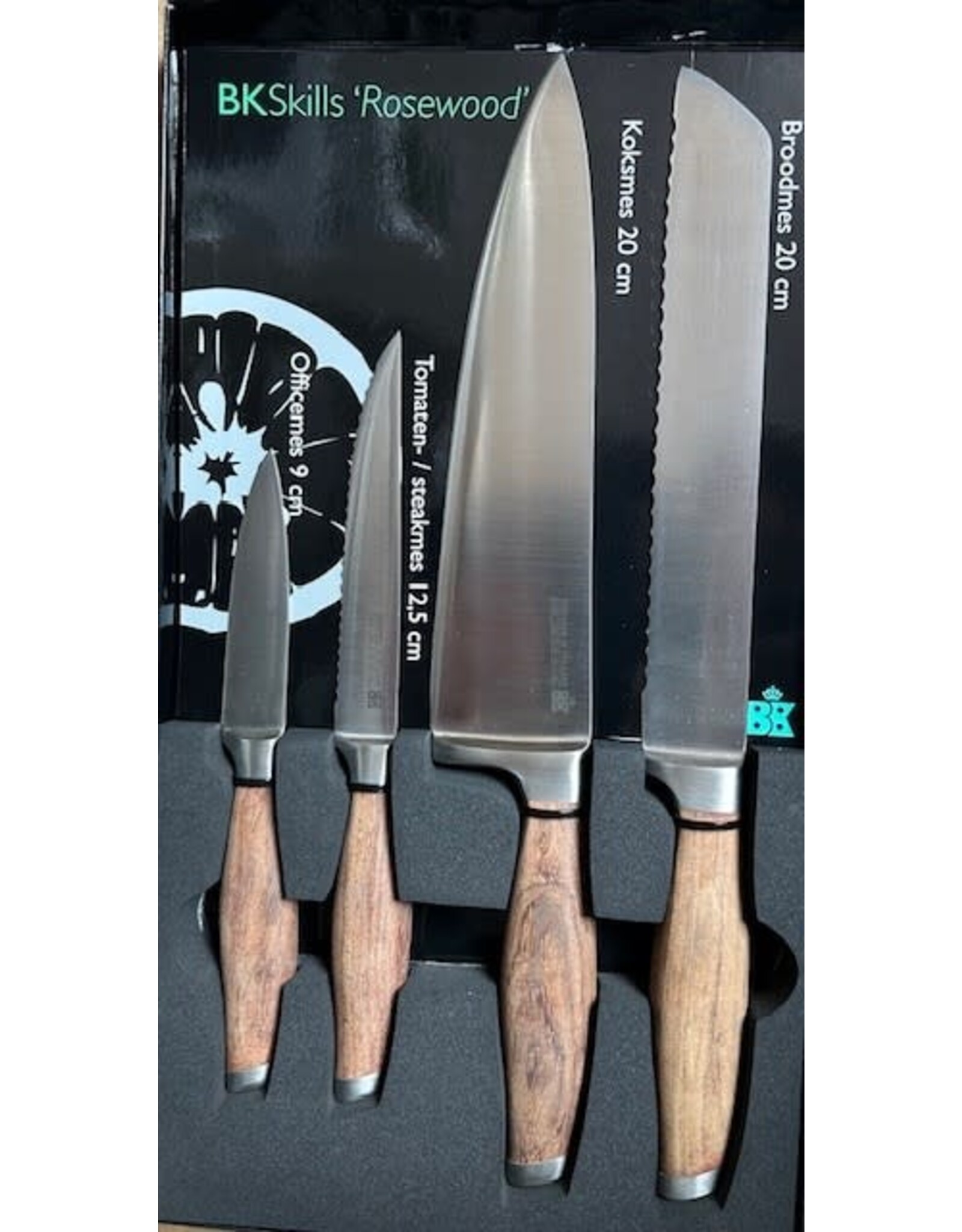 BK BK Skills "Rosewood" 4-delige Messenset