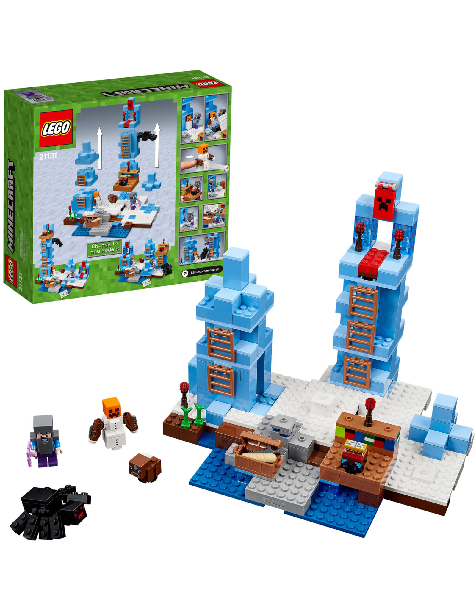 LEGO Lego Minecraft 21131 De ijsnaalden - The Ice Spikes