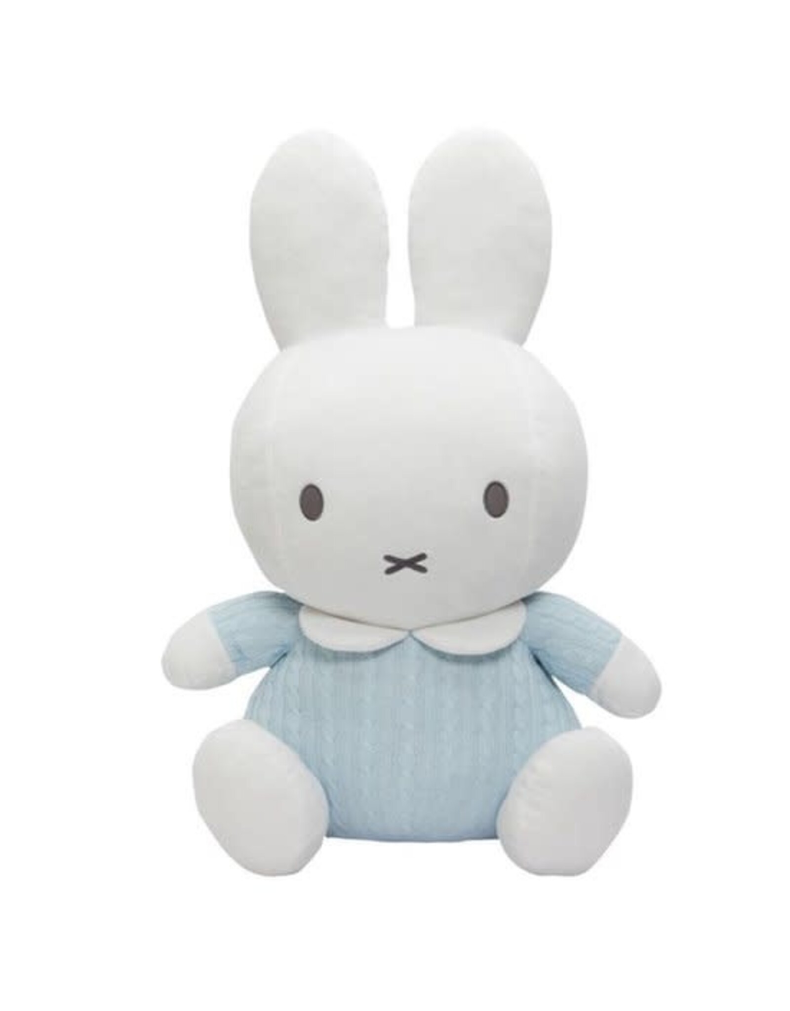 Nijntje Knuffelrammelaar Nijntje Gebreid Lichtblauw 25cm