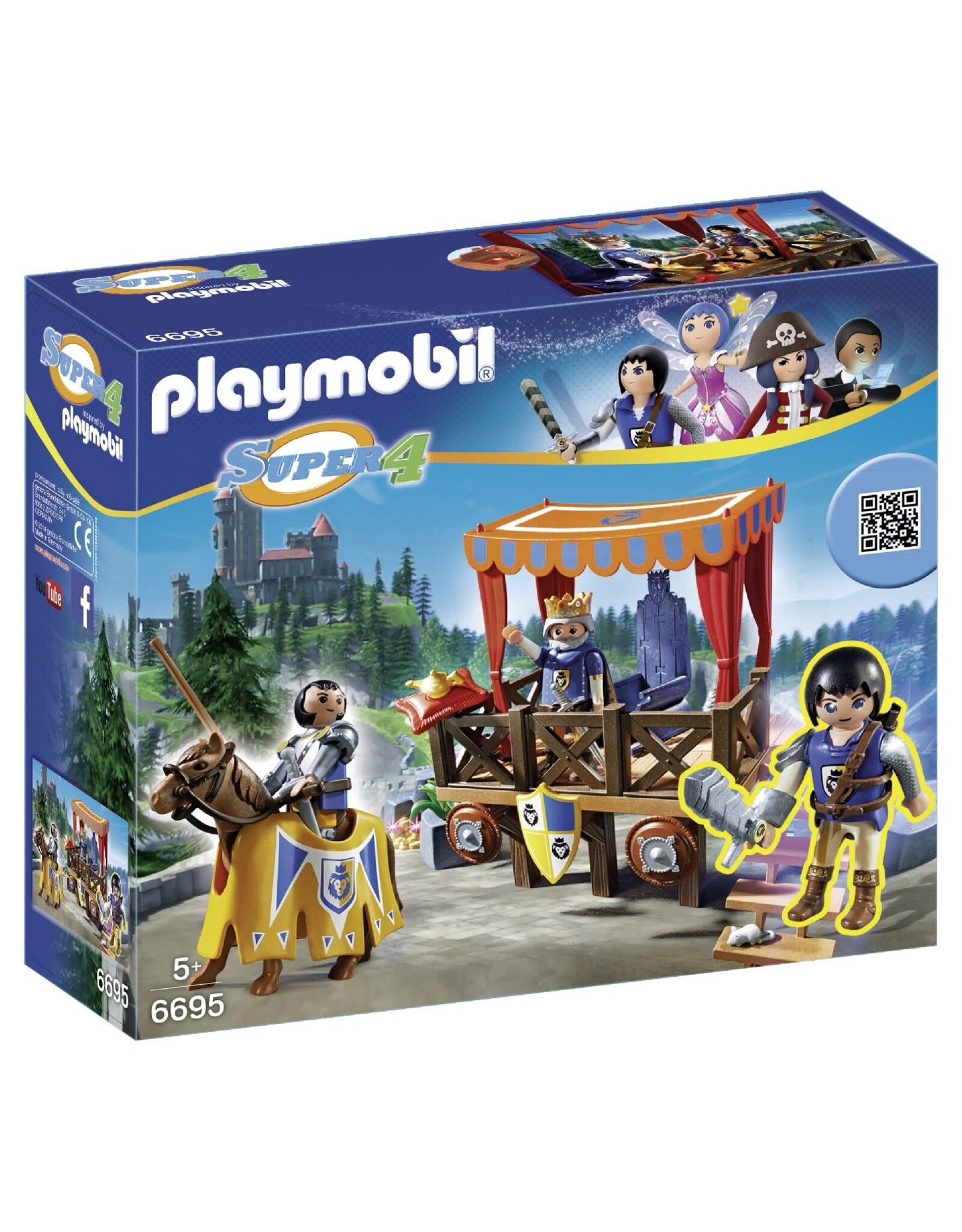 Playmobil Playmobil 6695 Super 4 Koningstribune met Alex