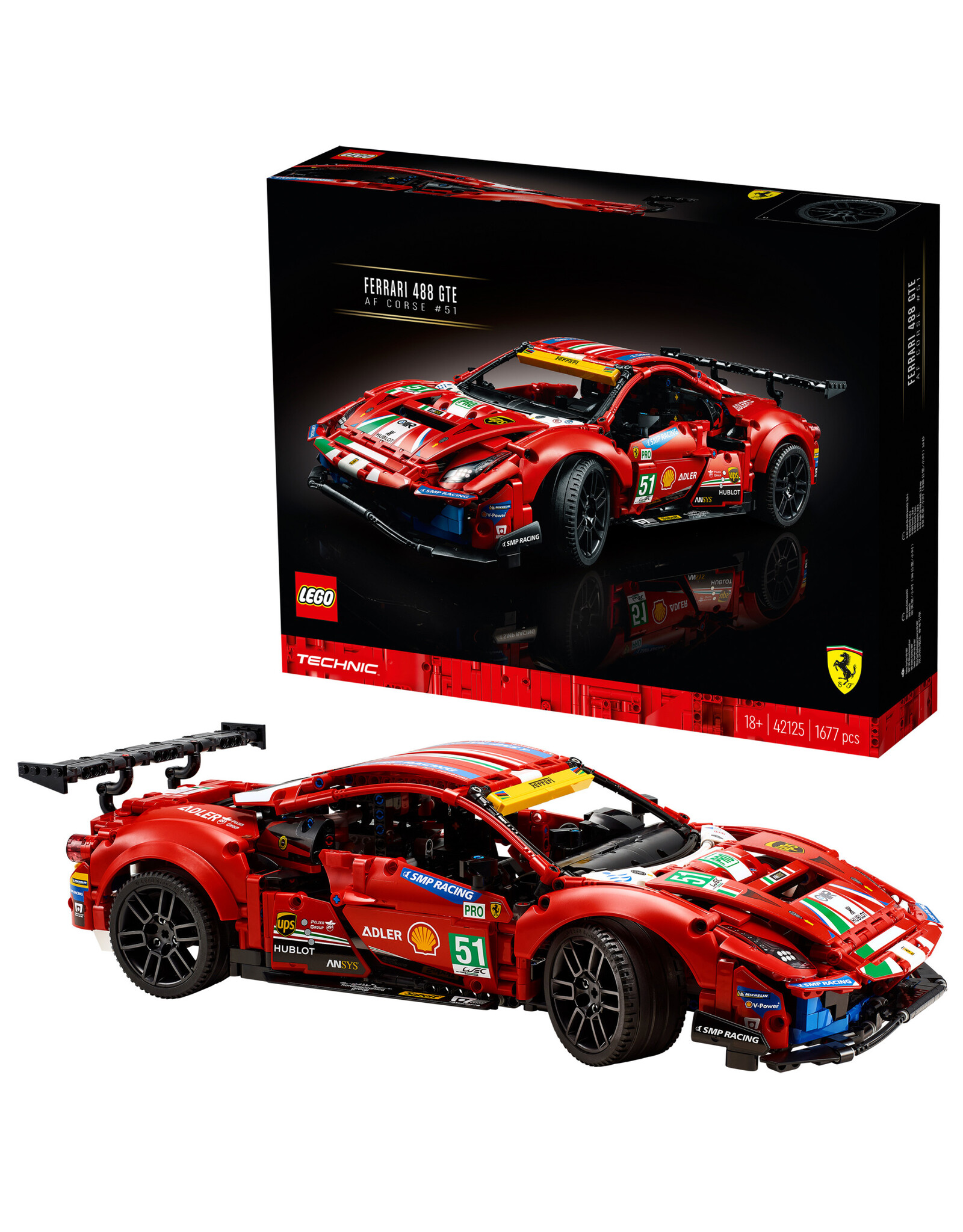 LEGO Lego Technic 42125 Ferrari 488 GTE AF Corse #51