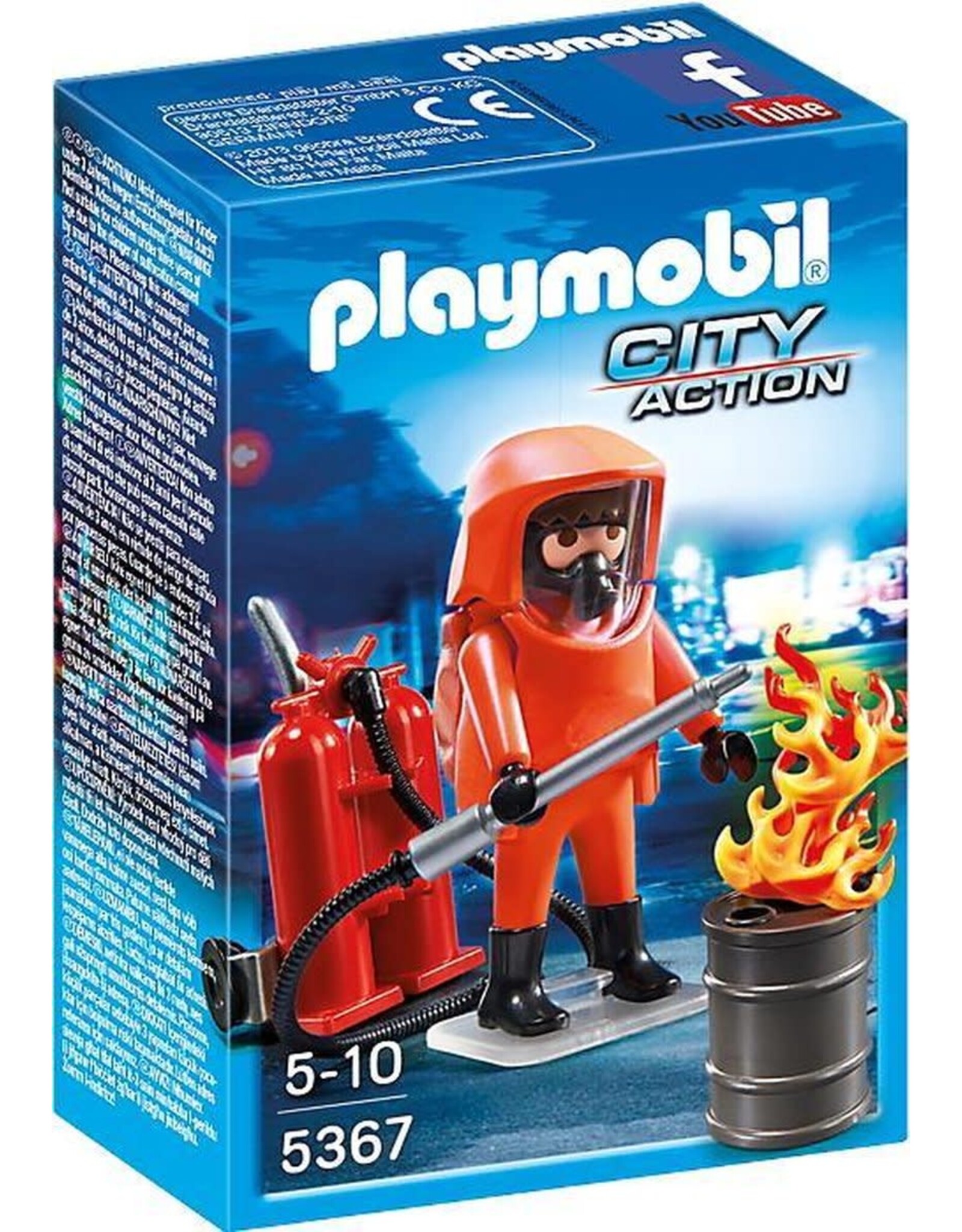Playmobil Playmobil City Action 5367 Brandweerman met Gaspak