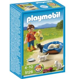 Playmobil Playmobil 5126 Meisje met Poezenfamilie